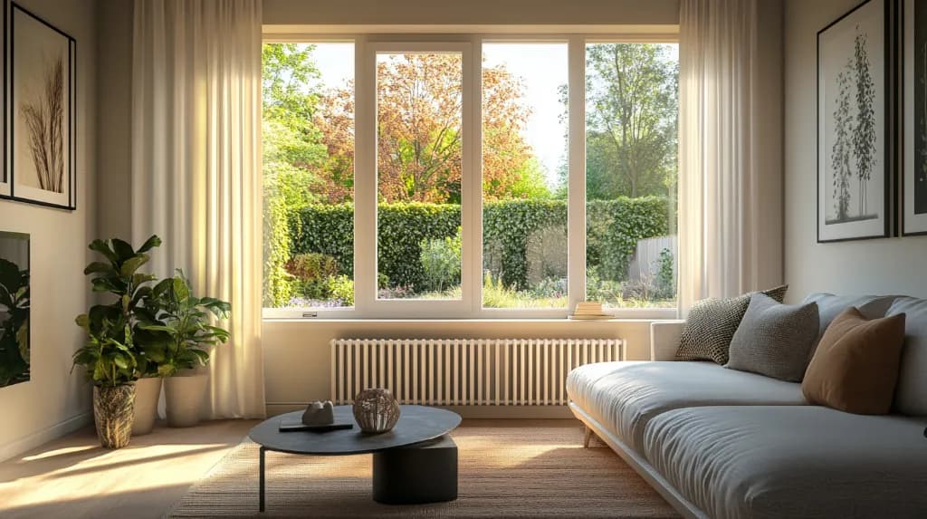Comfortabele energiezuinige woonkamer met veel daglicht